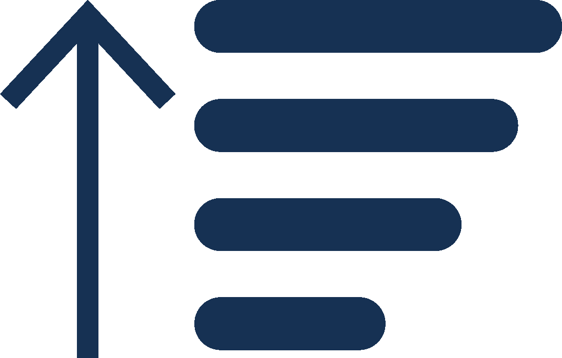 arrow next to list icon